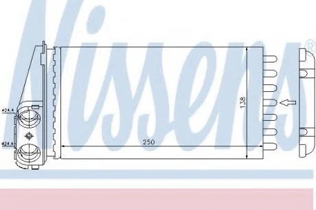 Радіатори опалення NISSENS 72945