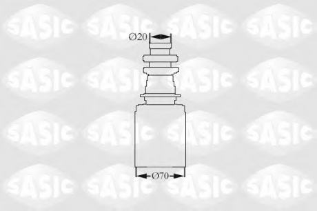 Комплект пылника, приводной вал SASIC 2873833