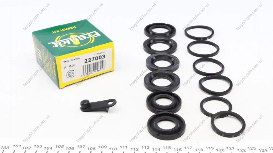 Ремкомпл. супорта пер. BMW 1 (E81/E87) 03-11(розширений/27, 32 mm)(Brembo) FRENKIT 227003 (фото 1)