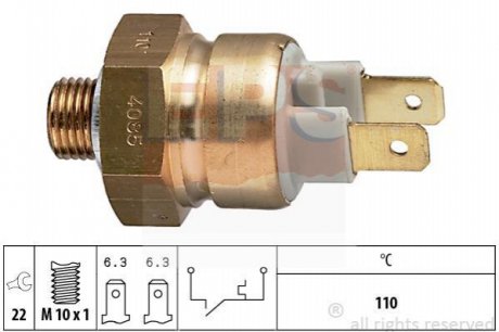 Czujnik temp.wody AUDI 80/100/200 EPS 1840085