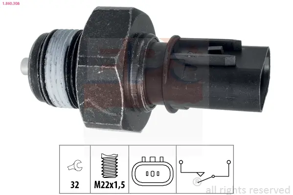 Датчик заднього ходу Hyundai Accent III, I30/ Kia Ceed, Cerato, Rio II 1.4-2.0 04- EPS 1860308 (фото 1)