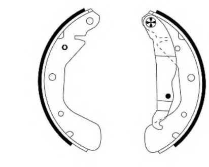 Комплект тормозных колодок HELLA 8DB355001291