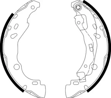 Комплект тормозных колодок HELLA 8DB355002641
