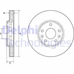 Гальмівний диск Delphi BG4815C
