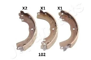 Комплект тормозных колодок JAPANPARTS GF102AF