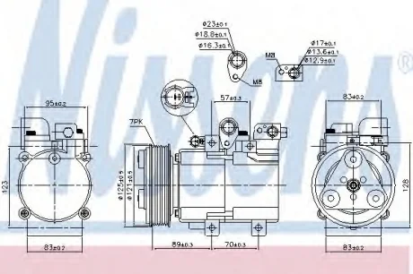 Компресор кондиціонера NISSENS 890182