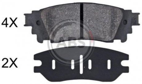KLOCKI HAMULC. LEXUS NX 14- TYЈ A.B.S. 35097