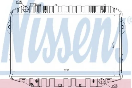 Радиатор охлаждения NISSENS 64861