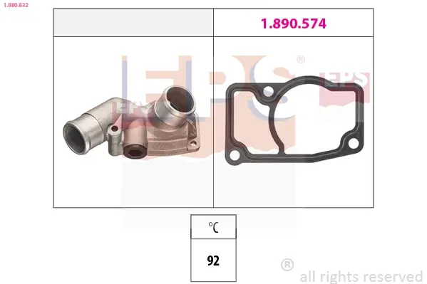 Termostat ASTRA G ZAFIRA 2.0 DTI EPS 1880832 (фото 1)