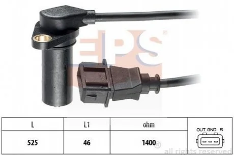 Датчик положення к/вала Audi A4, A6 /VW Caddy II, Golf III, IV, Passat, Polo /Ford Galaxy 1.7SDi-1.9TDi 93- EPS 1953068
