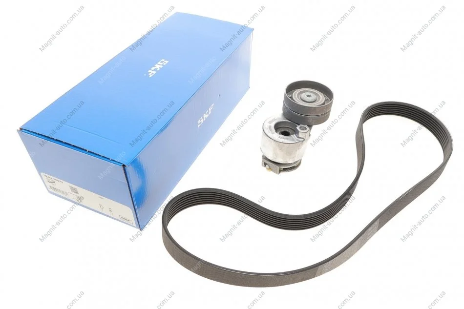 Комплект ремня генератора, (ремень+ ролик) 1.9 dCi Megane 09- SKF VKMA36072 (фото 1)