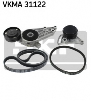 Поликлиновой ременный комплект SKF VKMA31122 (фото 1)