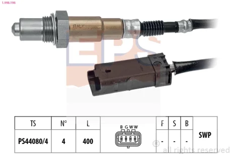 SONDA LAMBDA PEUGEOT 208 1,0 12- EPS 1998196