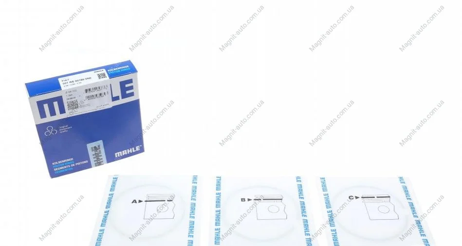 Кільця поршневі MAHLE / KNECHT 007RS001500N0 (фото 1)