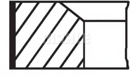 Комплект поршневых колец MAHLE MAHLE / KNECHT 681RS001050N0