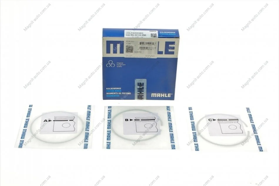 Кільця поршневі, комплект MAHLE / KNECHT 028RS001240N0 (фото 1)