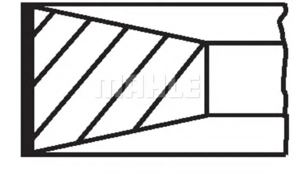Комплект поршневых колец MAHLE MAHLE / KNECHT 353RS101010N0 (фото 1)