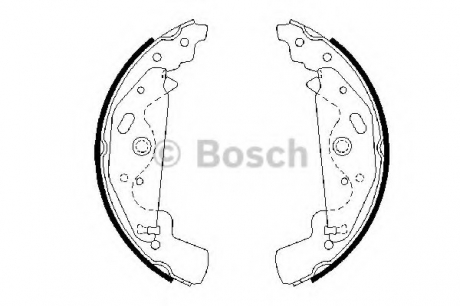 Комплект тормозных колодок BOSCH 0986487643 (фото 1)