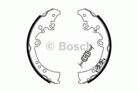 Гальмівні колодки барабані BOSCH 0986487787