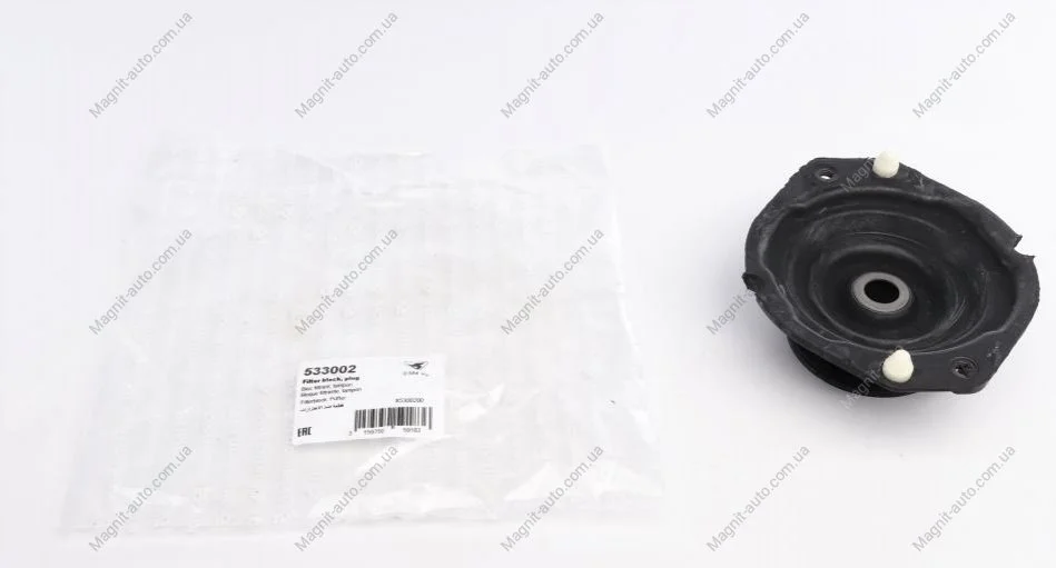 Подушка амортизатора перед Laguna II 1.6-3.5 dCi 01- HUTCHINSON 533002 (фото 1)