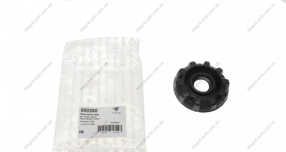Опора амортизатора перед. Smart Fortwo/Cabrio/City-Coupe 98- HUTCHINSON 590260 (фото 1)