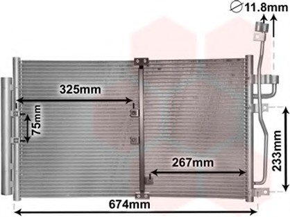 Конденсатор, кондиционер Van Wezel 37005425