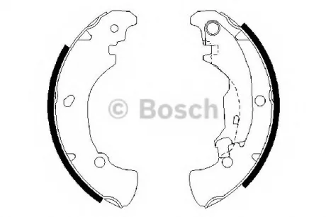 Комплект тормозных колодок BOSCH 0986487560