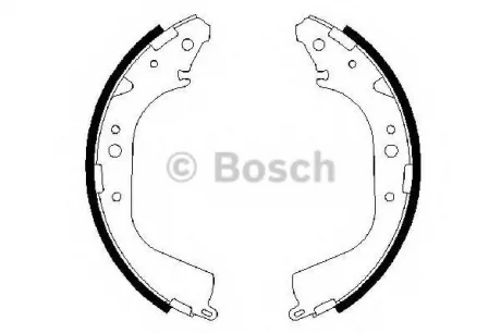 Комплект тормозных колодок BOSCH 0986487414