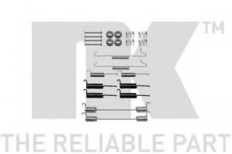 Комплектующие, тормозная колодка NK 7947648