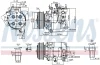 Компрессор HONDA ACCORD (2009) 2.0 IVTEC NISSENS 890167 (фото 6)
