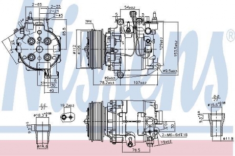 KOMPRESOR KLIMATYZACJI HONDA NISSENS 890167