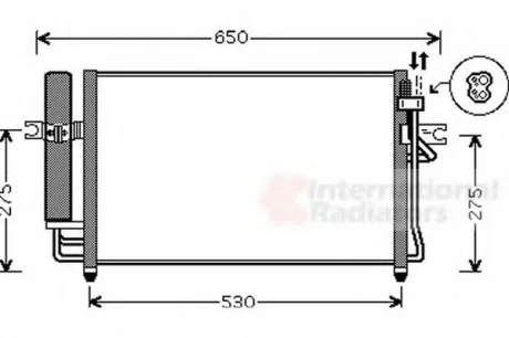 Конденсатор, кондиционер VAN WEZEL Van Wezel 82005087