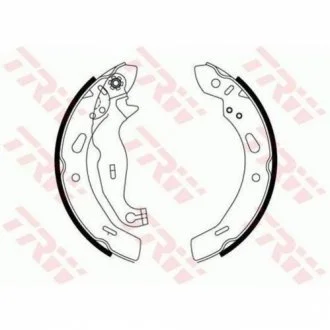 Тормозные колодки барабанные FORD Fiesta "R "08>> TRW GS8814