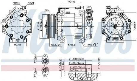 KOMPRESOR KLIMATYZACJI VOLVO NISSENS 890584