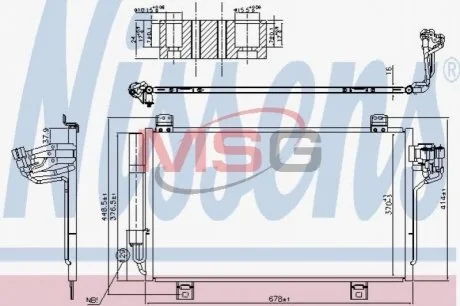 CHЈODNICA KLIMATYZACJI MAZDA NISSENS 940775