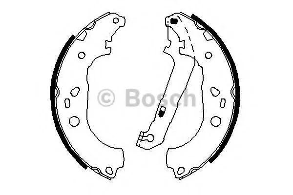 Комплект тормозных колодок BOSCH 0986487696 (фото 1)