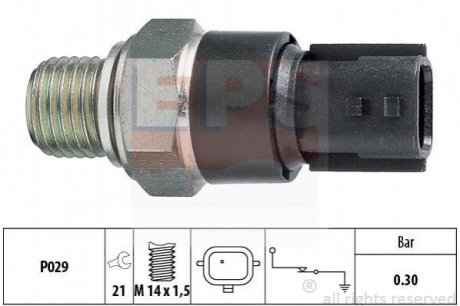 Датчик тиску масла Dacia Logan,1.5DCi/1.6i 09.04- EPS 1800181 (фото 1)