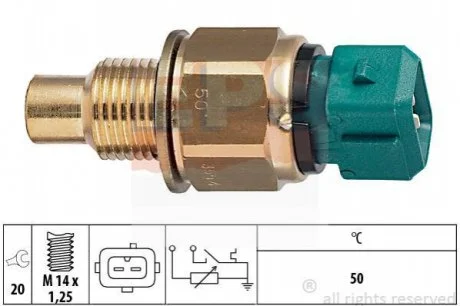 Датчик температури Citroen/Fiat/Peugeot 1.9D-2.0HDI 98- EPS 1830554