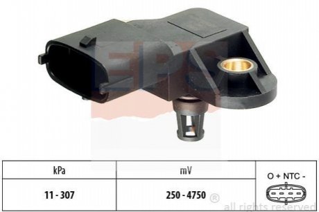 Датчик вакуума Fiat Doblo 1.9JTD 03-/Opel Vectra C 1.3 1.9 CDTi 04- EPS 1993082 (фото 1)