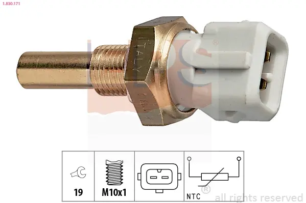 Датчик температури води VW Passat 1,3-2,0i 93- EPS 1830171 (фото 1)