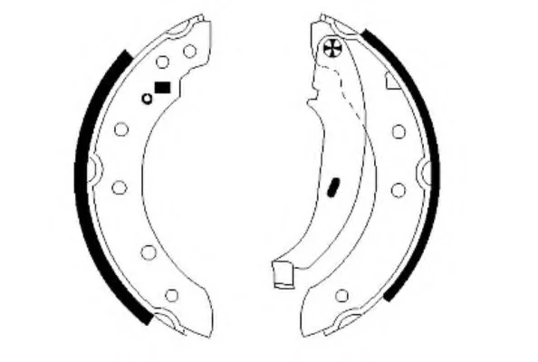 Тормозная колодка CITROEN SAXO, XSARA, ZX DACIA LOGAN PEUGEOT 106 II, 206, 206+, 306 RENAULT CLIO II, LAGUNA I, LOGAN I, SANDERO/STEPWAY I, THALIA I, THALIA II, THALIA III 1.0-Electric 03.91- TEXTAR 91048000 (фото 1)