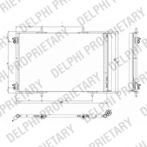 Конденсатор, кондиционер DELPHI Delphi TSP0225642