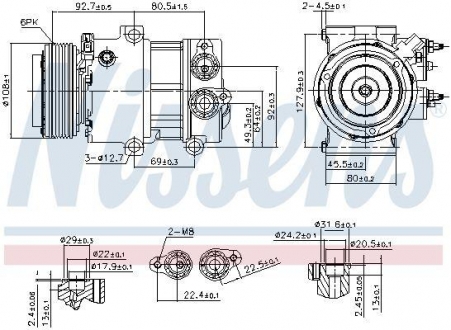 KOMPRESOR KLIMATYZACJI FORD NISSENS 890179