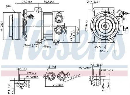 KOMPRESOR KLIMATYZACJI FORD NISSENS 890179