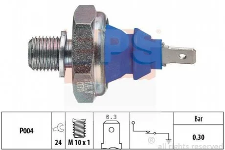 Датчик тиску масла VW 1,6-2,0,1,9D/TD/TDI 82- EPS 1800108