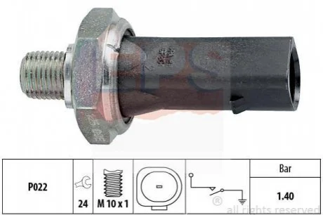 Датчик тиску масла (1.2 bar) Ford Galaxy 2.8 95-, VW 1.6-4.2 06A 919 081A/D/E EPS 1800135