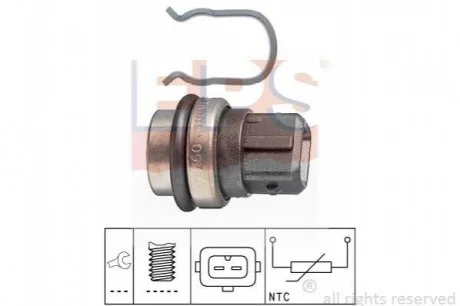 Датчик температури води VW Golf II, Passat 1.0/1.3/1.6TD/1.8 88- EPS 1830086
