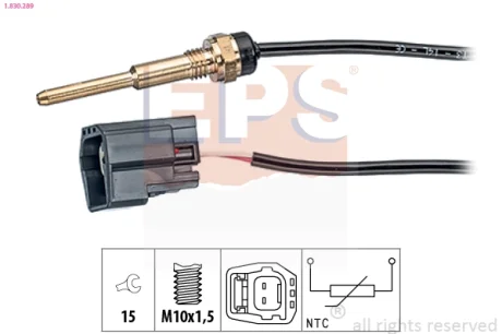 Датчик температури охолоджуючої рідини Citroen Jumper 2.2HDi 06-/Ford Focus 1.8/2.0 99-04/Transit 2.2TDCi 06- EPS 1830289
