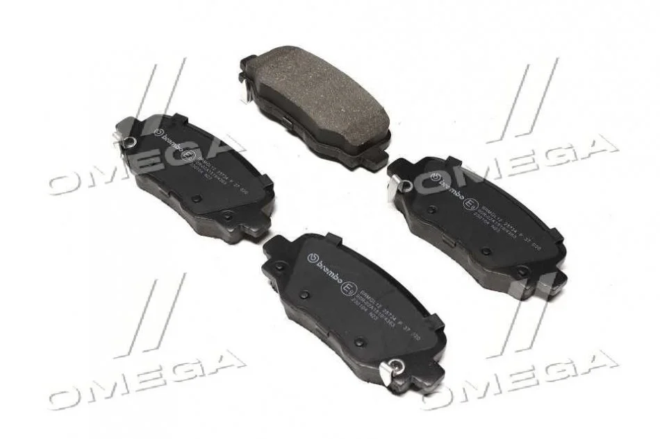 Колодки тормозные дисковые BREMBO P37020 (фото 1)