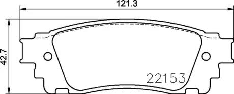 Гальмiвнi колодки к-кт. BREMBO P83166